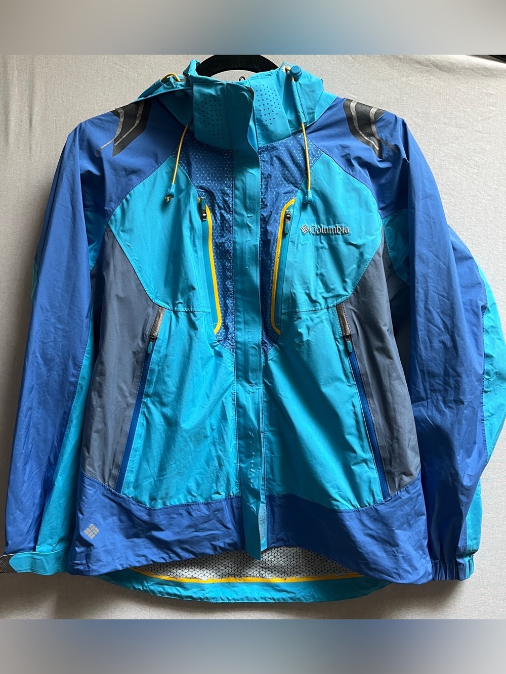 Columbia Women's Waterproof Hooded Hiking Jacket Lightweight Shell M
